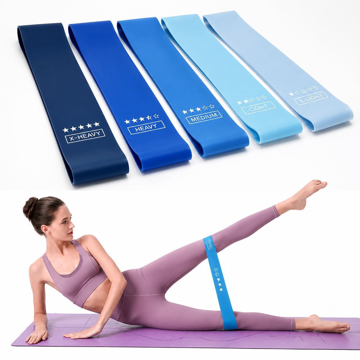 Elastic Resistance Bands Set