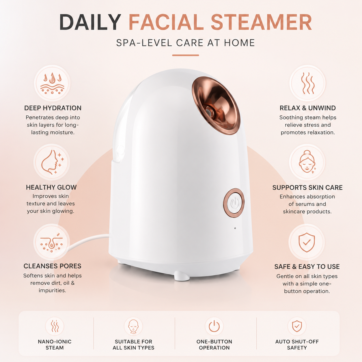 Nano Mist Facial Steamer