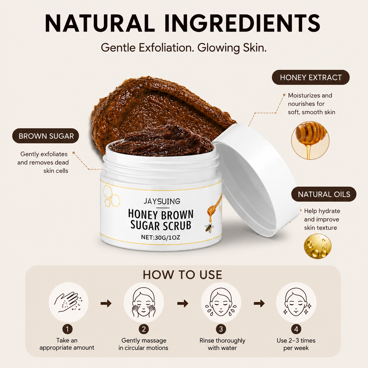 Exfoliating Brightening Face Scrub